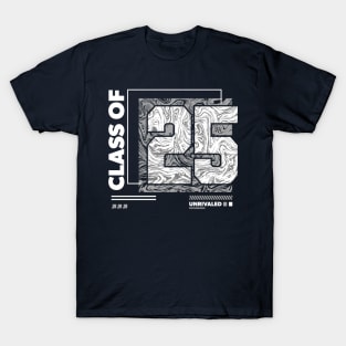 Class of 2025 Urban Streetwear // Graduation Class of '25 Gray T-Shirt